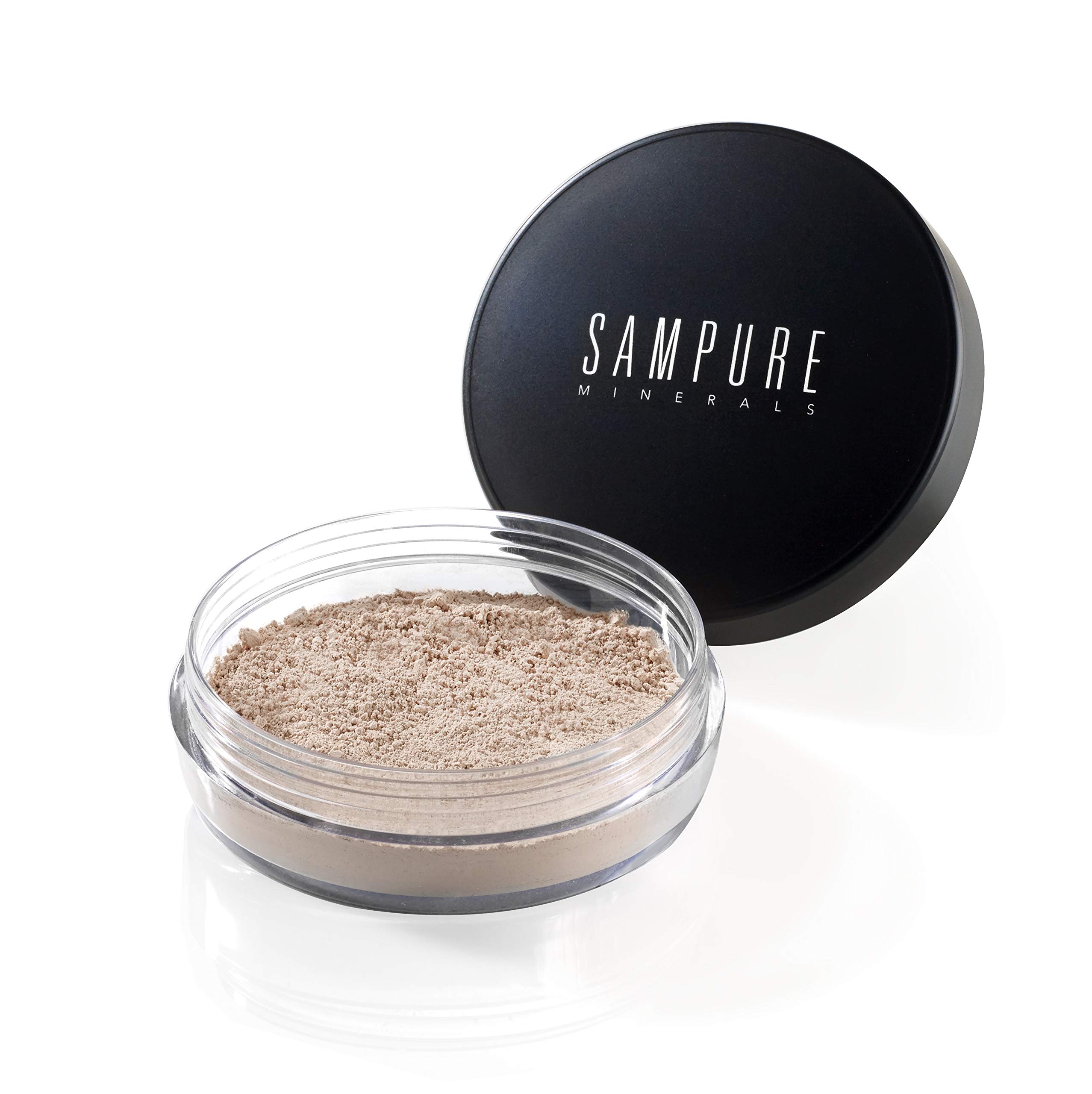 SAMPURE MINERALS Instant Glow Mineral Loose Foundation Halal Powder, 4.5g - Light Beige