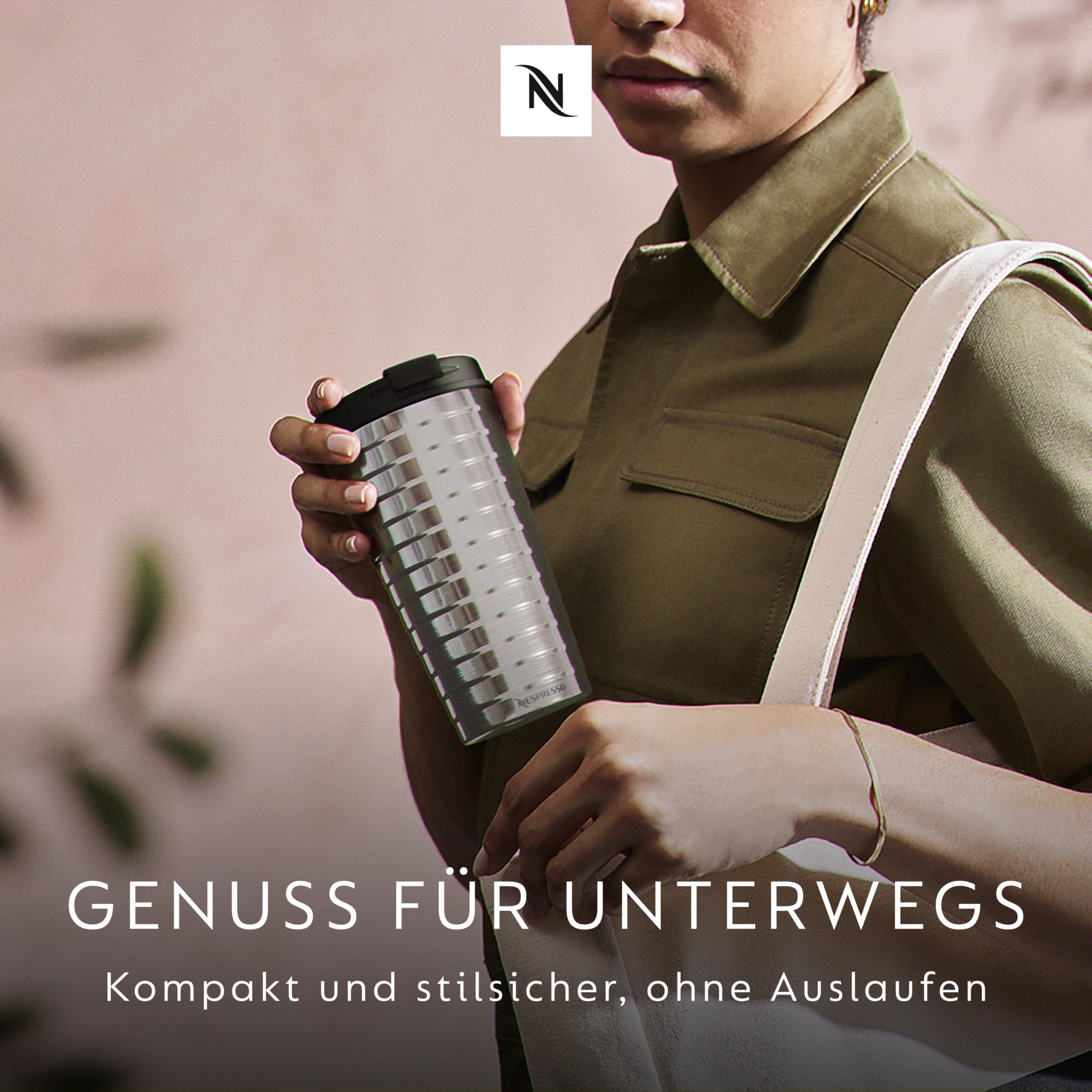 Nespresso TOUCH Travel Mug Thermobecher Silber 345ml