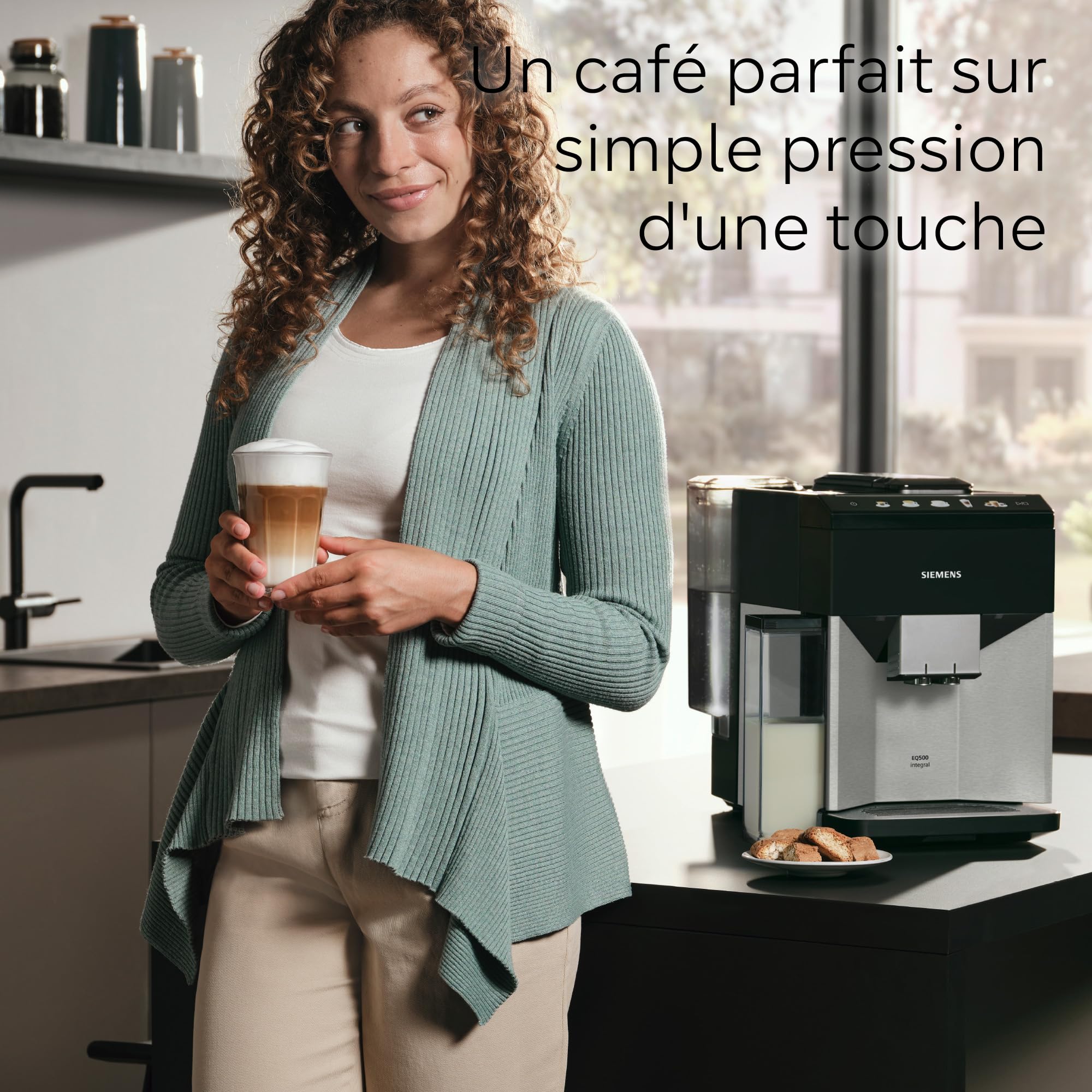 SIEMENS TQ513R01 EQ500 - Machine à café automatique, Broyeur céramique
