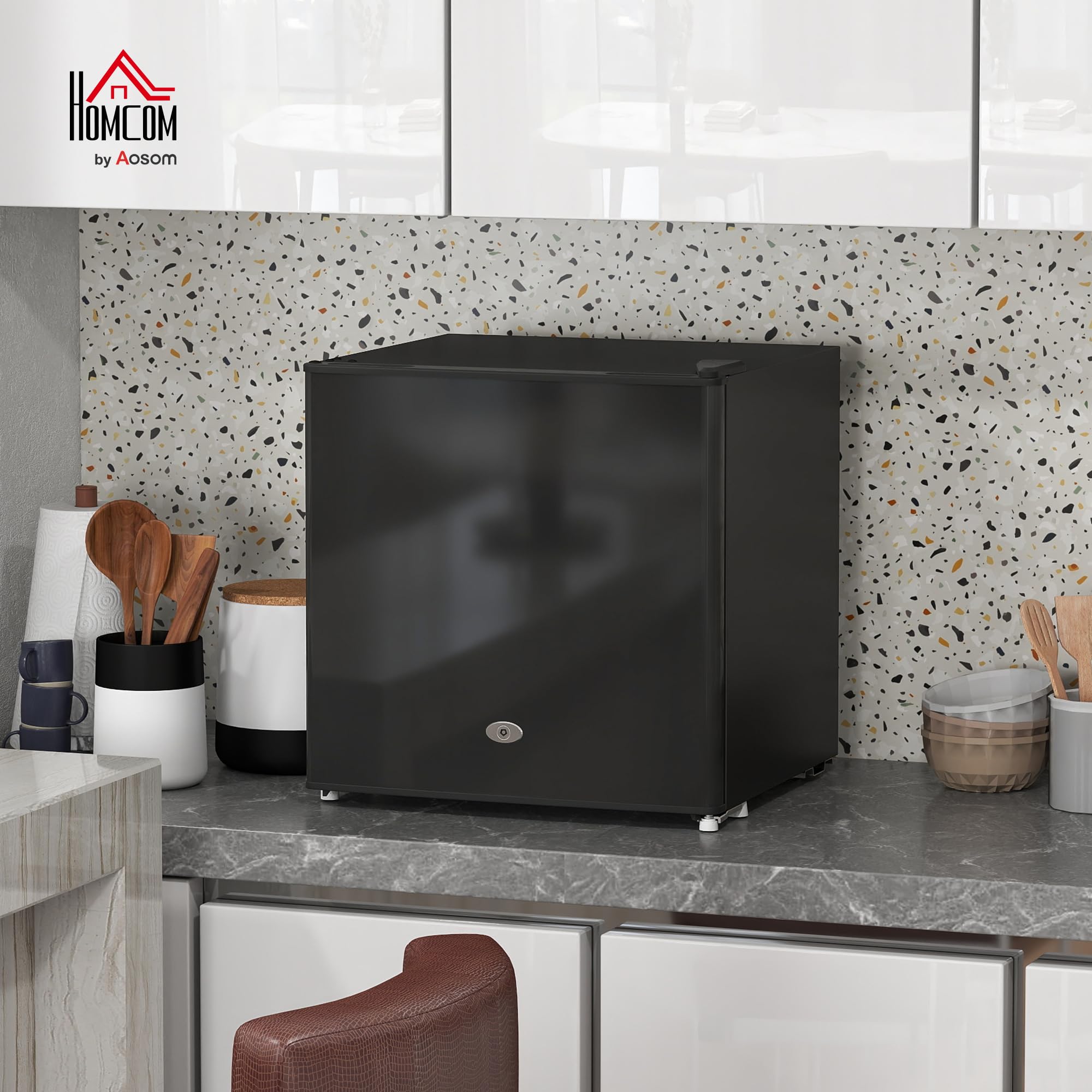HOMCOM Mini Congelatore 35L 45W 41dB 47x44,2x48,8 cm Nero