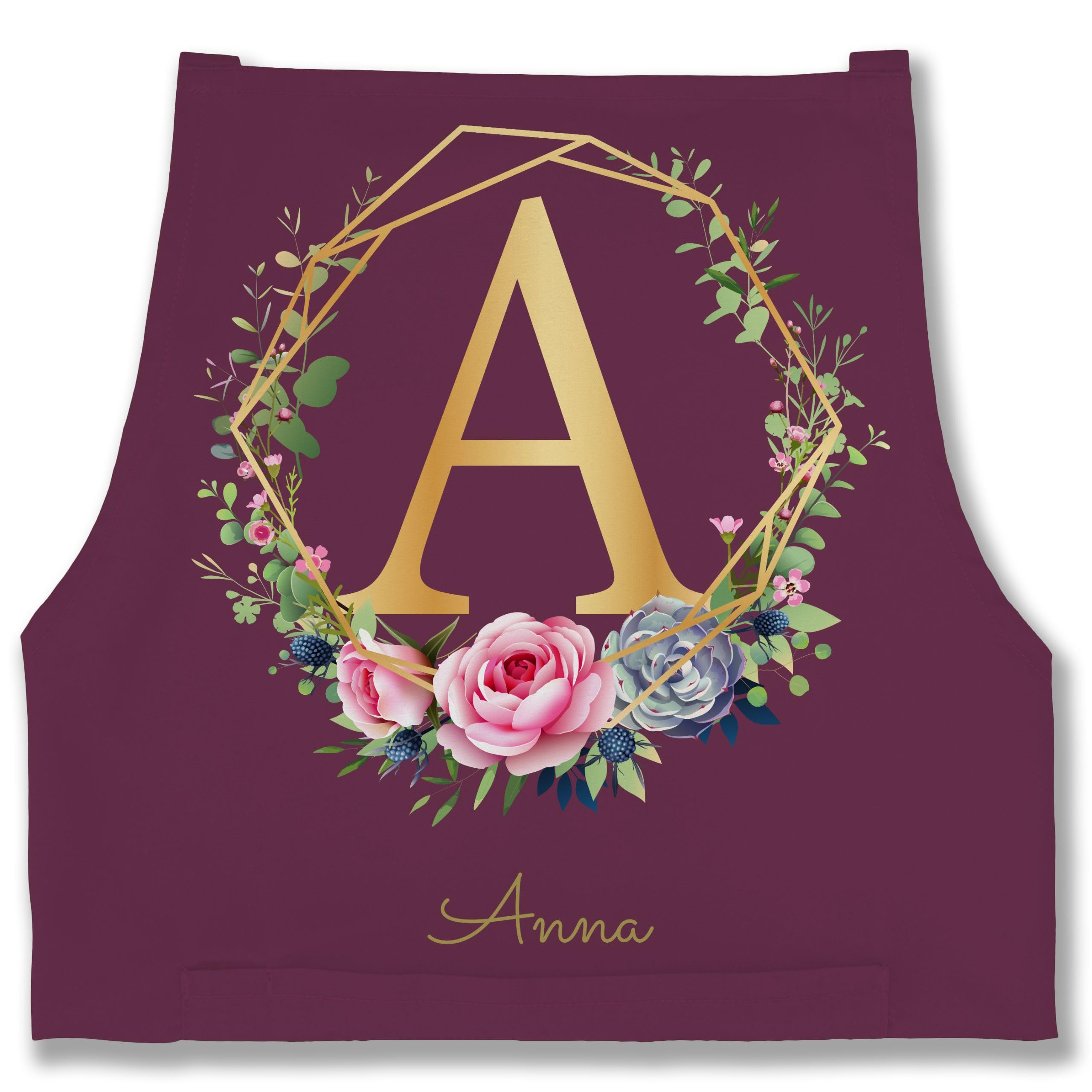 Shirtracer Personalisierte Baumwolltasche Mit Initiale – Einkaufsbeutel Mit Namen Als Geschenk