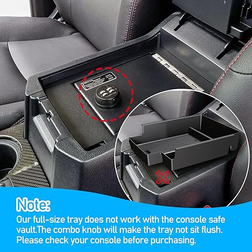 Miniatura 10 de Organizador de consola central de 2 piezas mejorado compatible con Toyota 4Runner 2024 2023 2022 2021 2020 2019-2010, bandeja organizadora de