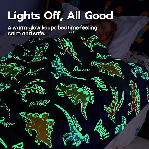 Miniatura 4 de Joiedomi Manta que brilla en la oscuridad, juguetes de dinosaurio para niños de 3 a 5 años, regalos de dinosaurios, juguetes para edades de 2, 3, 4,