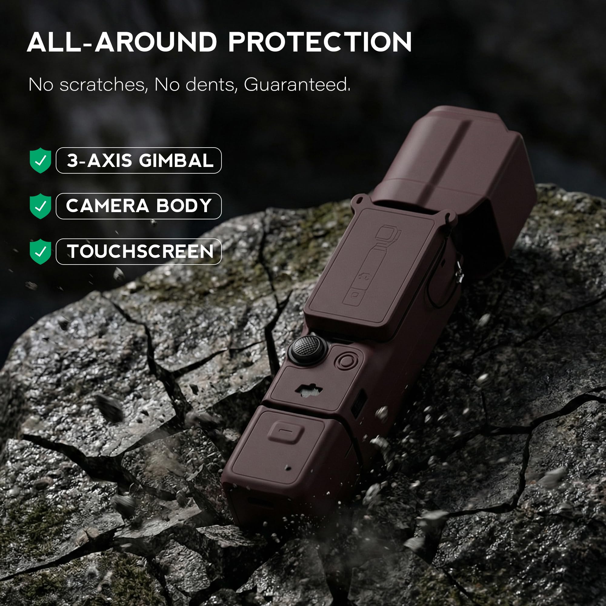 Funda protectora para cámara DJI Osmo Pocket 3 / Xtra Muse, funda de silicona suave con protección de pantalla y micrófono, antiarañazos, accesorios de piel ajustados para Pocket 3/Xtra