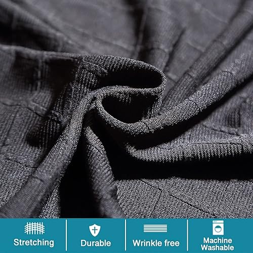 Miniatura 5 de ANWUCHEN Funda para Otomán Rectangular, Funda Elástica para Otomán de Almacenamiento - Fundas para Otomán de Jacquard Funda Rectangular - Funda