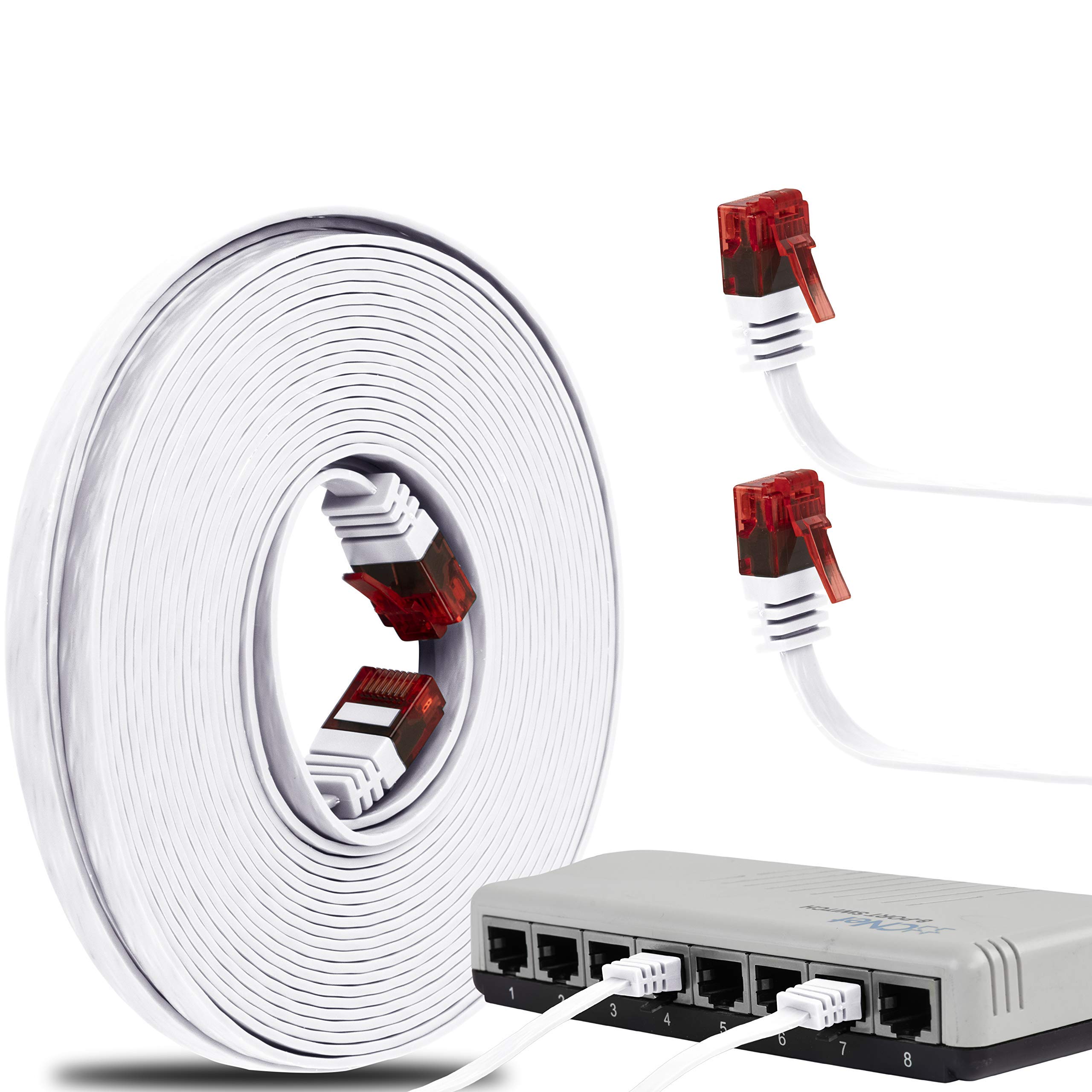 C&acirc;ble R&eacute;seau Ethernet RJ45 20M CAT5E Routeur Modem Ordinateur PC Box Internet 5901785365108