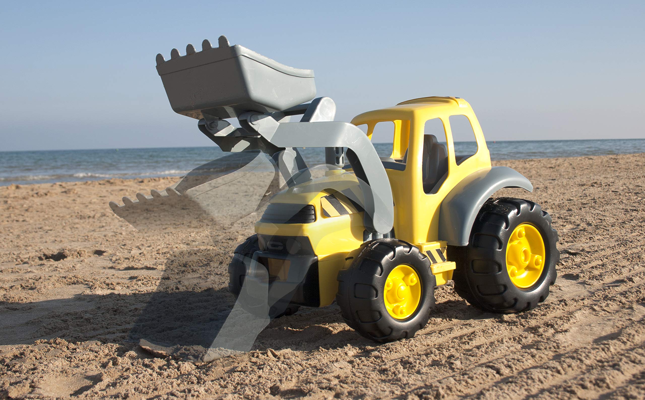 Miniland Super Tracteur 3-en-1 – Transformable, Remorque Brouette, Plastique Résistant, Dès 2 Ans
