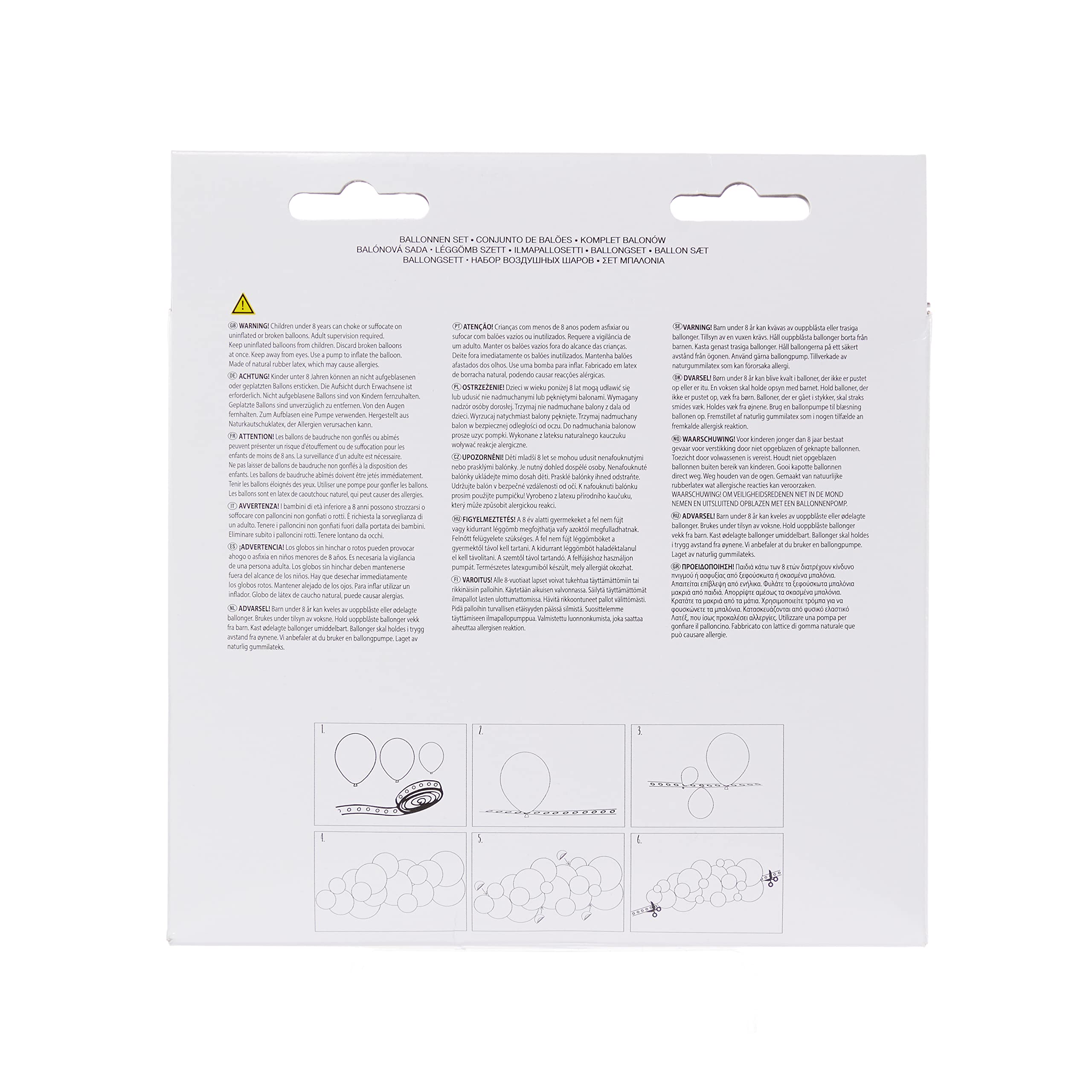 Amscan 9907430 - Black, Gold And Silver Diy Latex Balloon Arch Garland Kit - 66 Pieces, Various, Medium - Image 4