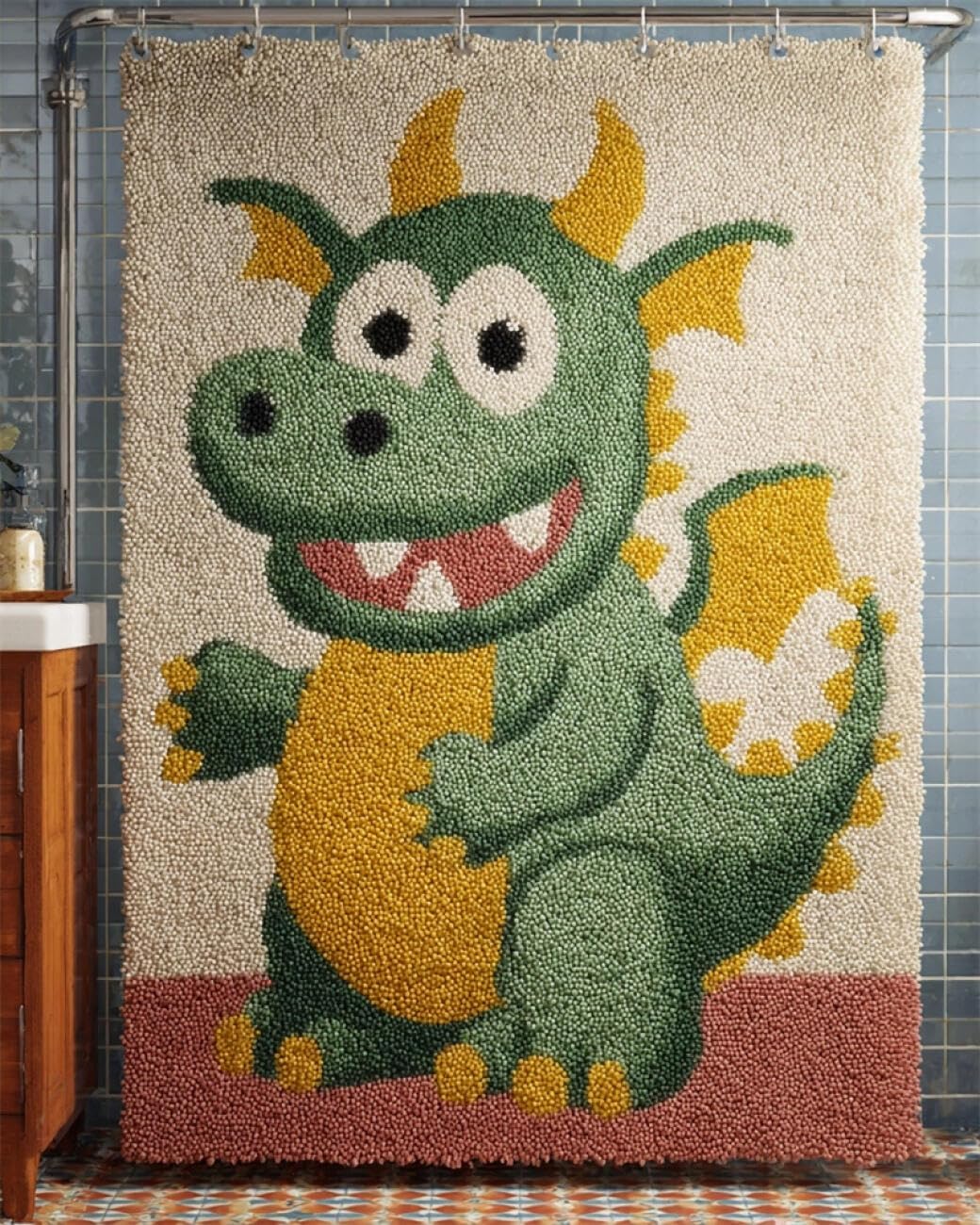 AMBATTERY Large Rug Making Kit Anime Dragon 80x160cm