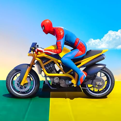 GT Bike Mega Ramp Games: Bike Stunt Games Superhero Bike Racing Games