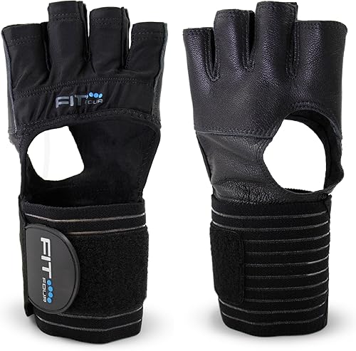 Miniatura 1 de El ajuste F4X SpartanPalma De Piel Full  cuatro callo Guard WOD Entrenamiento Guantes para Levantamiento de Peso & Cruz Atletas de entrenamiento