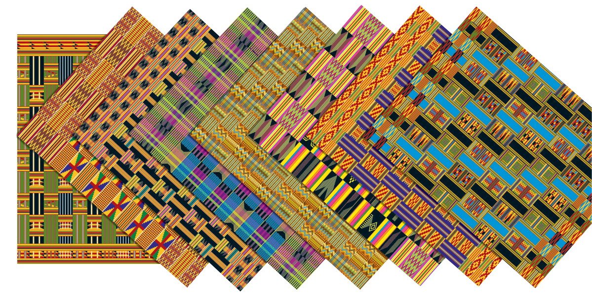 Roylco R15273 Papel Textil Africano de diseño Surtido, 8-1/2 x 11 Pulgadas, Paquete de 32