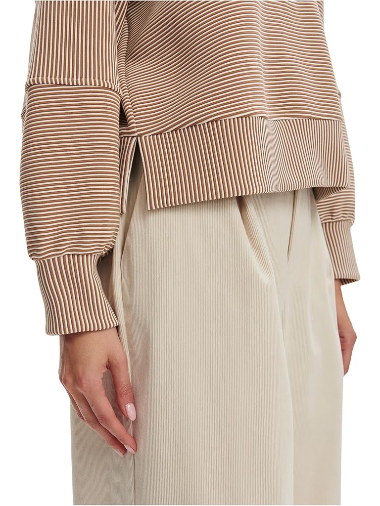 Beige Varley Milano 1/2 Zip Sweat 2.0