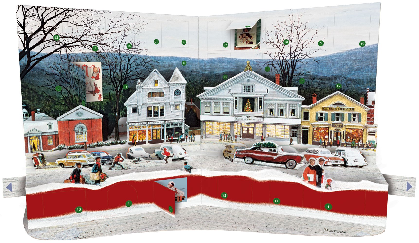 Norman Rockwell Pop-Up Advent Calendar