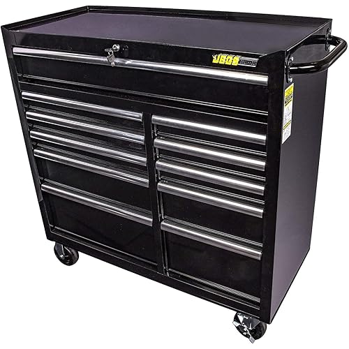 JEGS 81463 11-Drawer Steel Rolling Tool Cabinet 41" x 18" x 42"