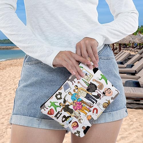 Miniatura 6 de WZMPA Frank Reynolds Bolsa de cosméticos IASIP Philadelphia Lover Gift Frank & Charlie & Dennis & Mac IASIP Zipper Bag IASIP Merch, leche de lucha,