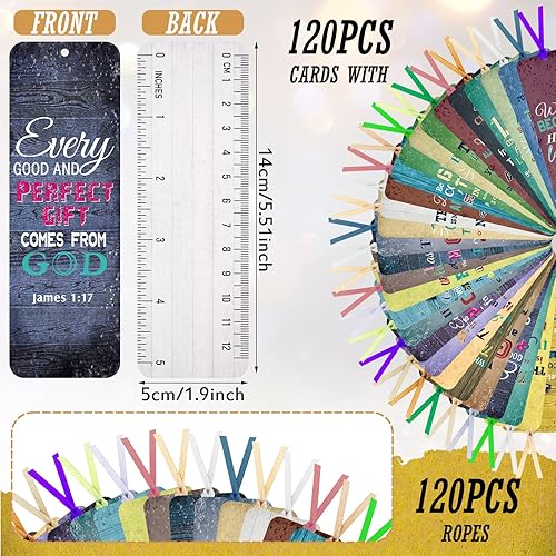 Miniatura 5 de Paquete de 120 marcadores cristianos para hombres, marcadores de libros cristianos inspiradores, regalos cristianos para mujeres, clips de página