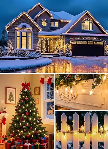 Miniatura 53 de KGC Paquete de 25 bombillas LED de repuesto S14 inastillables e impermeables, 1 W equivalente a 10 W, blanco cálido 2200 K para exteriores, bombilla