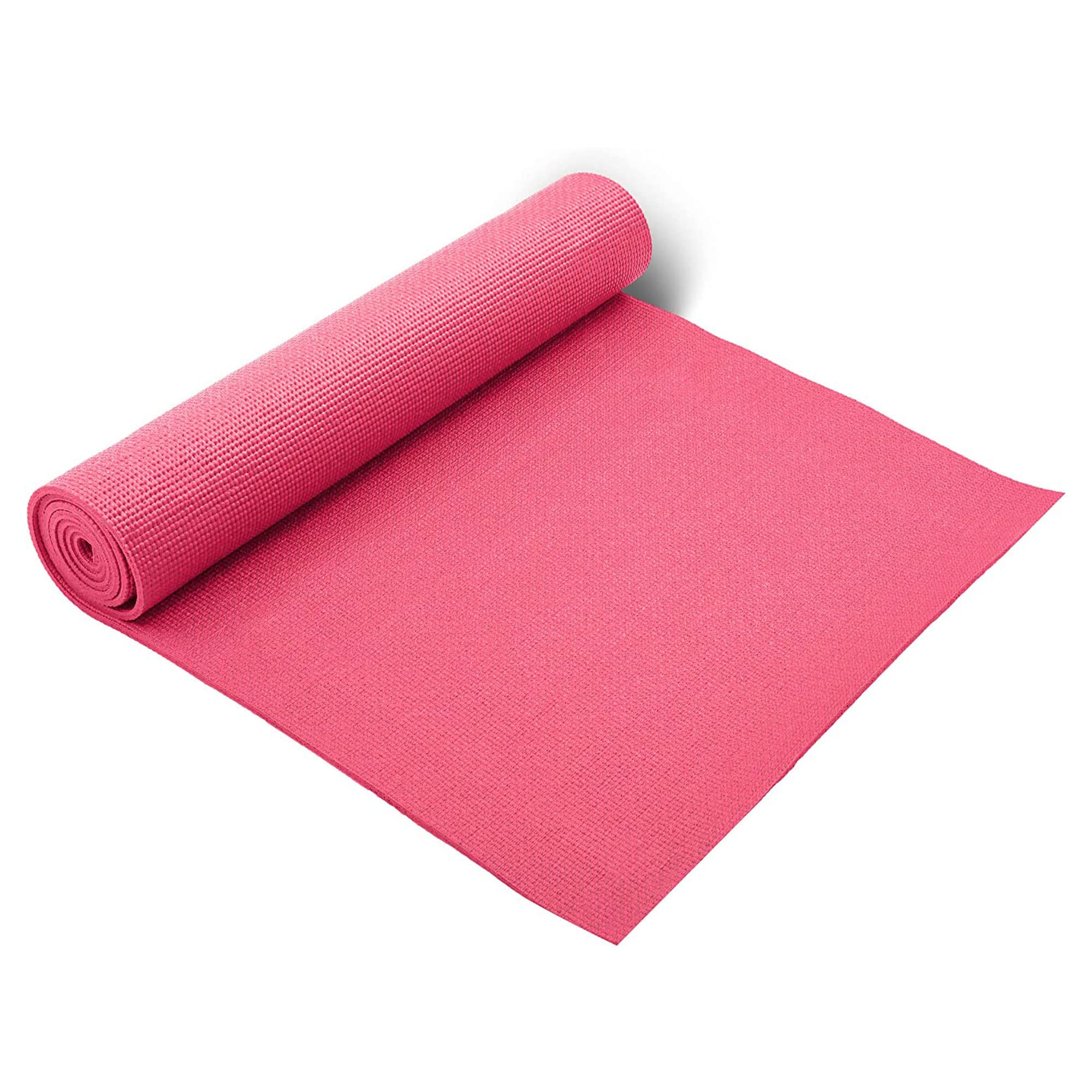 FAIRWAYUK Premium Eco-Friendly Non-Slip Exercise Mat for Home - Pink, 183 x 60 cm, 6mm Thick with Carry Strap, Indoor Outdoor Yoga Mat
