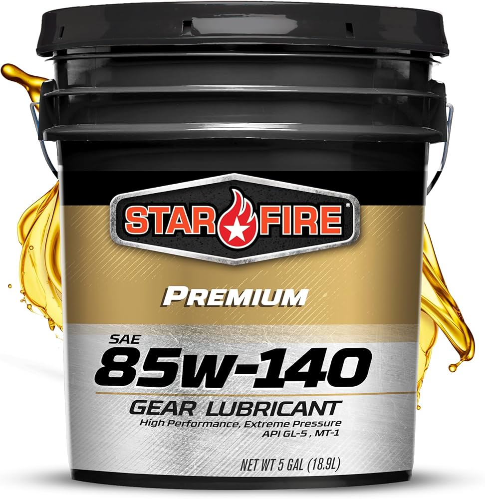 Amazon.com: ' Star Fire Premium Lubricants SAE 85W140 GL-5 Gear Oil-5 Gallon Pail : Automotive Amazon.com: ' Star Fire Premium Lubricants SAE 85W140 GL-5 Gear Oil-5 Gallon Pail : Automotive