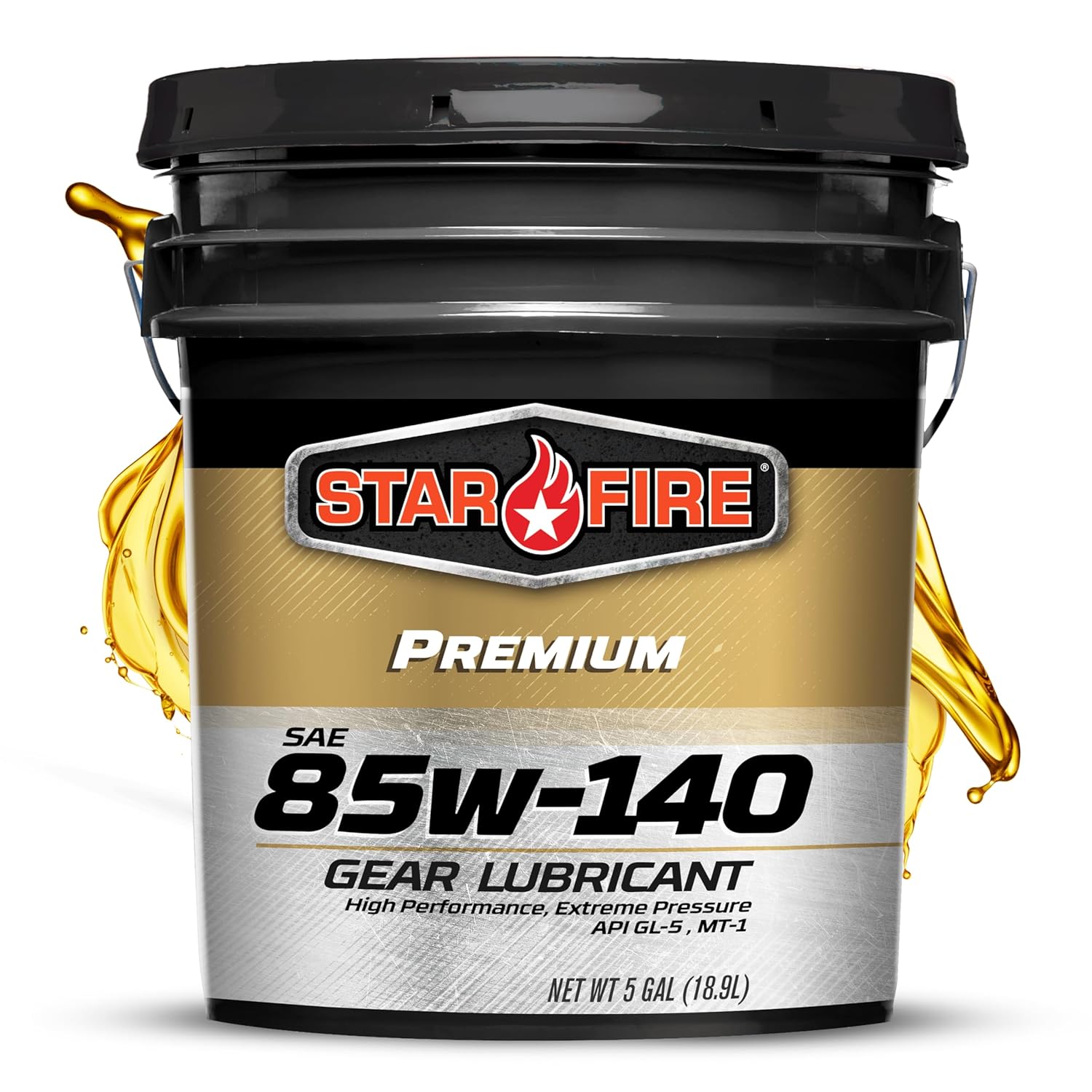 ' Star Fire Premium Lubricants SAE 85W140 GL-5 Gear Oil-5 Gallon Pail