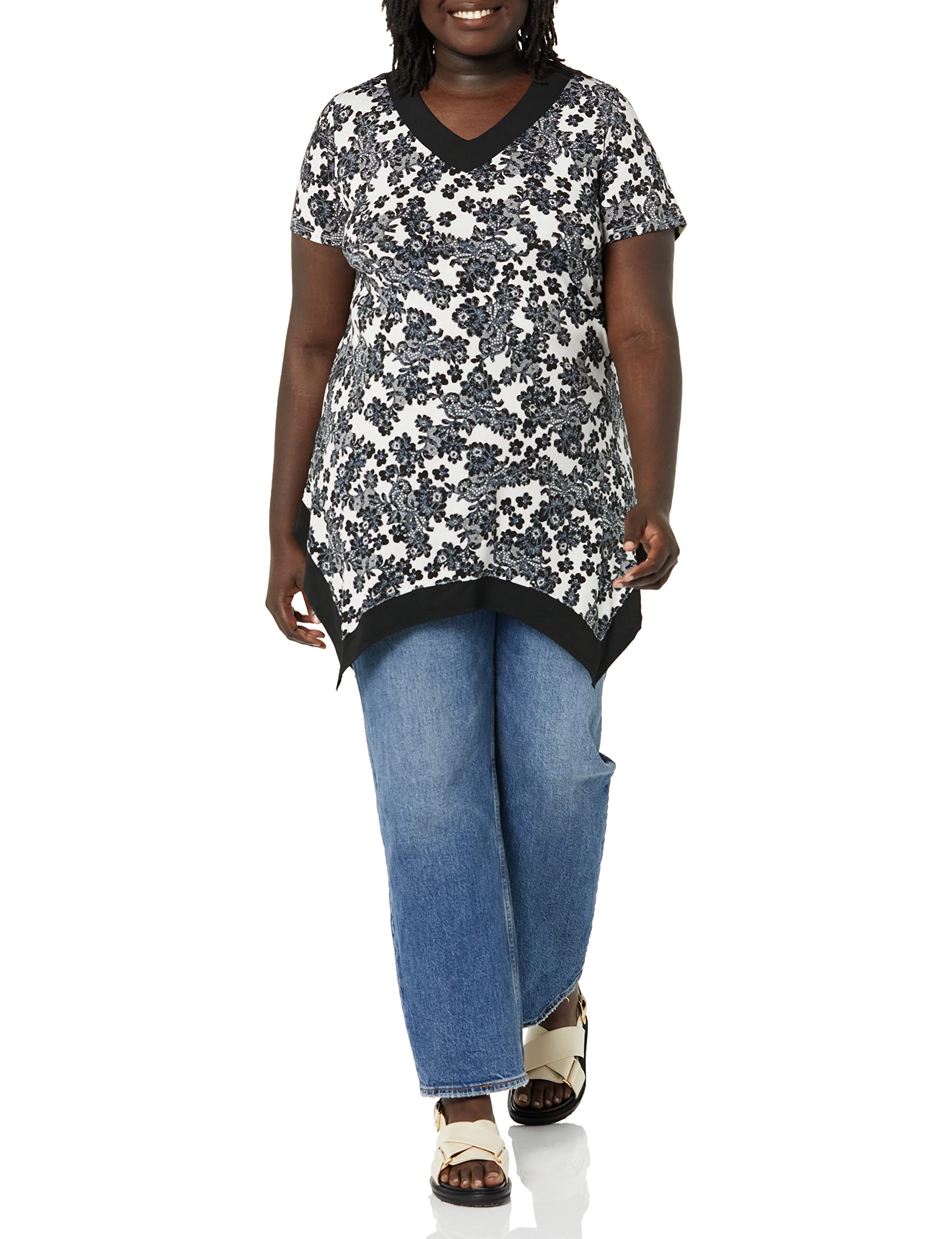 City Chic Women's Apparel womens City Chic Plus Size Tunic Coleen Prt Tunic Shirt