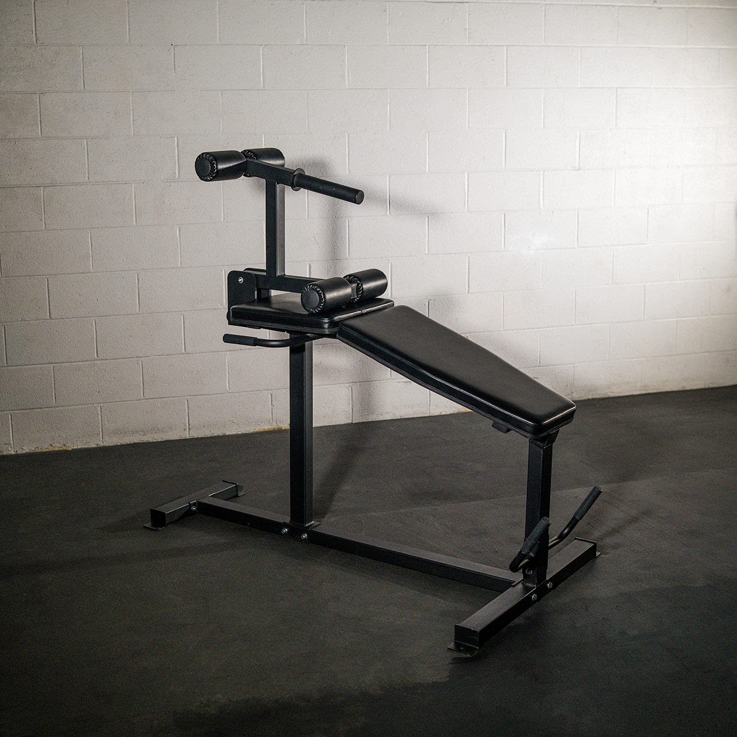 Titan Fitness PlateLoaded Lying Prone Hamstring Curl and Leg Extension Machine, Rated 300 LB