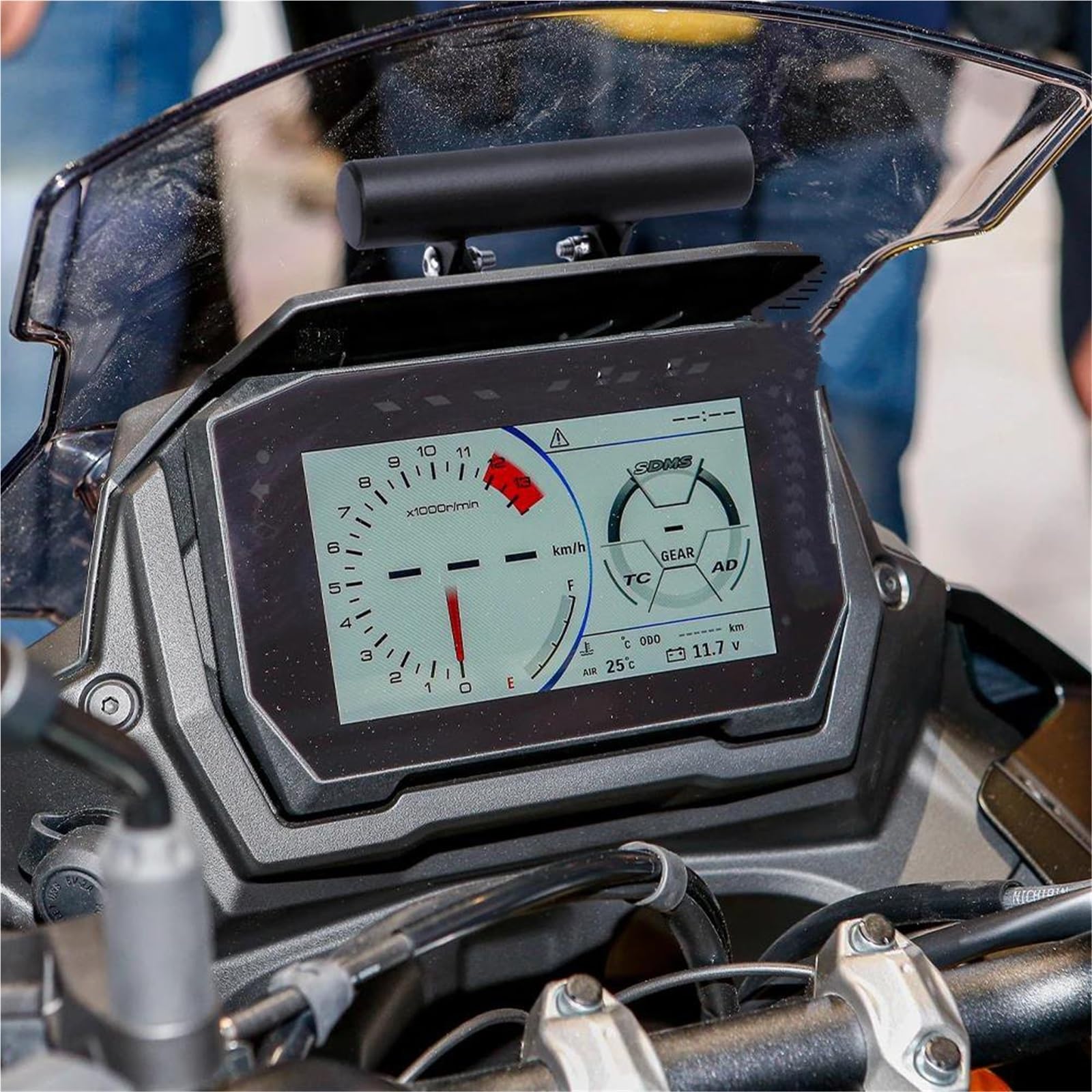 Gps Manubrio Navigatore prolunga Supporto Per Navigatore GPS Per Moto Per Suzuki GSX-S1000 GX 2024-2025, Per Manubrio Con Estensione Per Smartphone