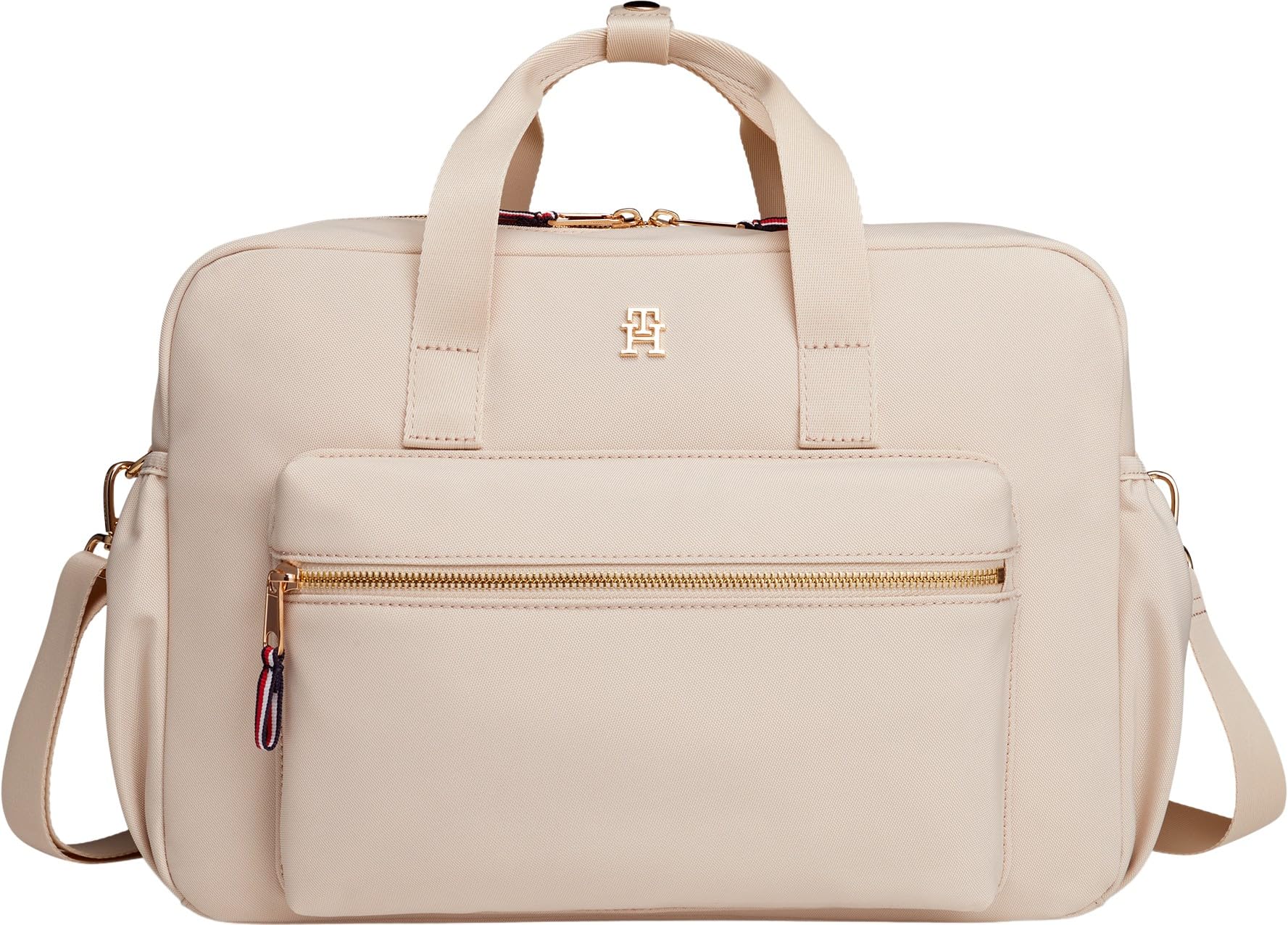 Tommy Hilfiger Kids' Unisex Duffle Bag Essential Changing Bag Diaper Bag, Beige (Classic Beige), One Size