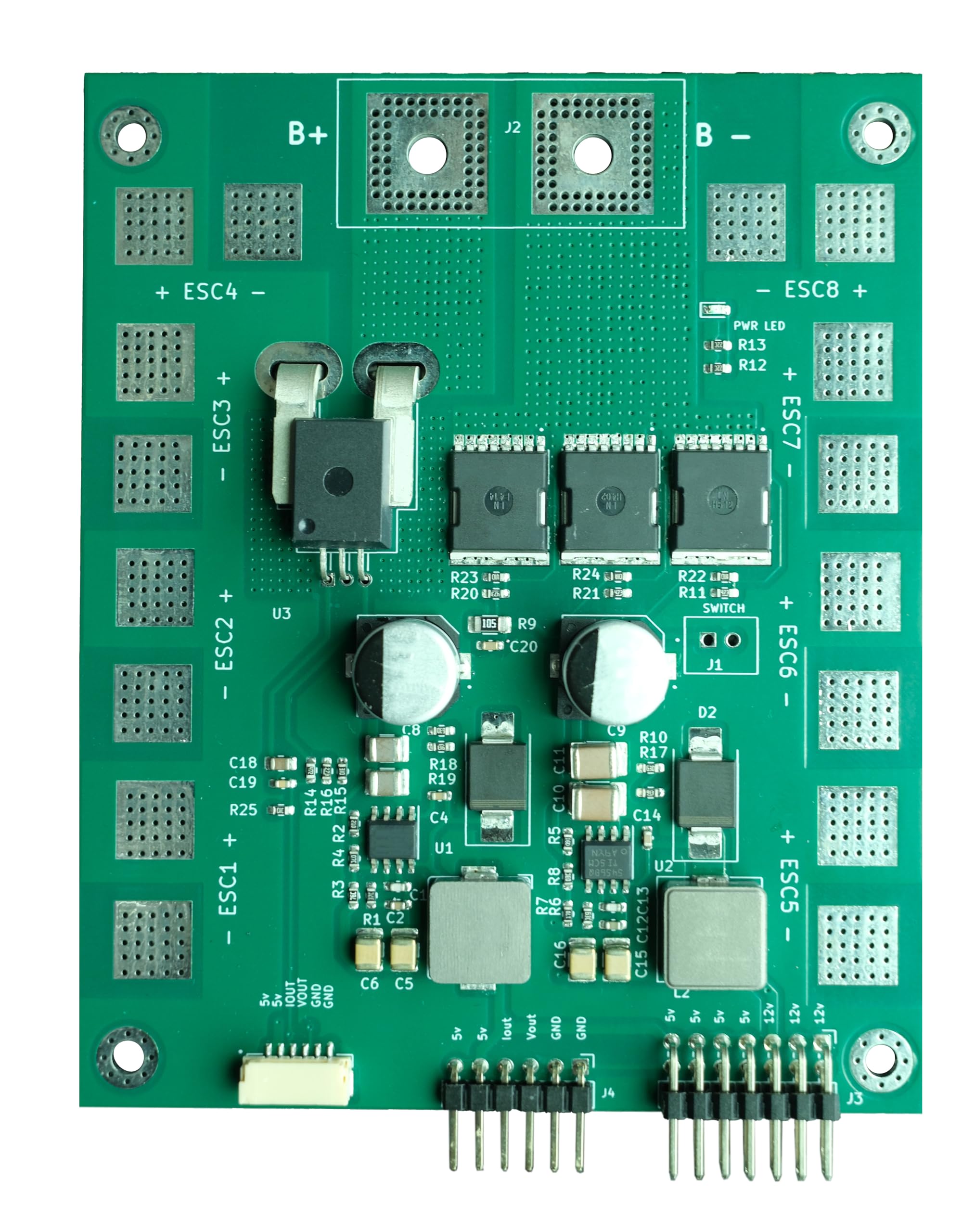 PDB 400A Power Distribution Board for Drones, Rovers, High Performance Electronics-image-15