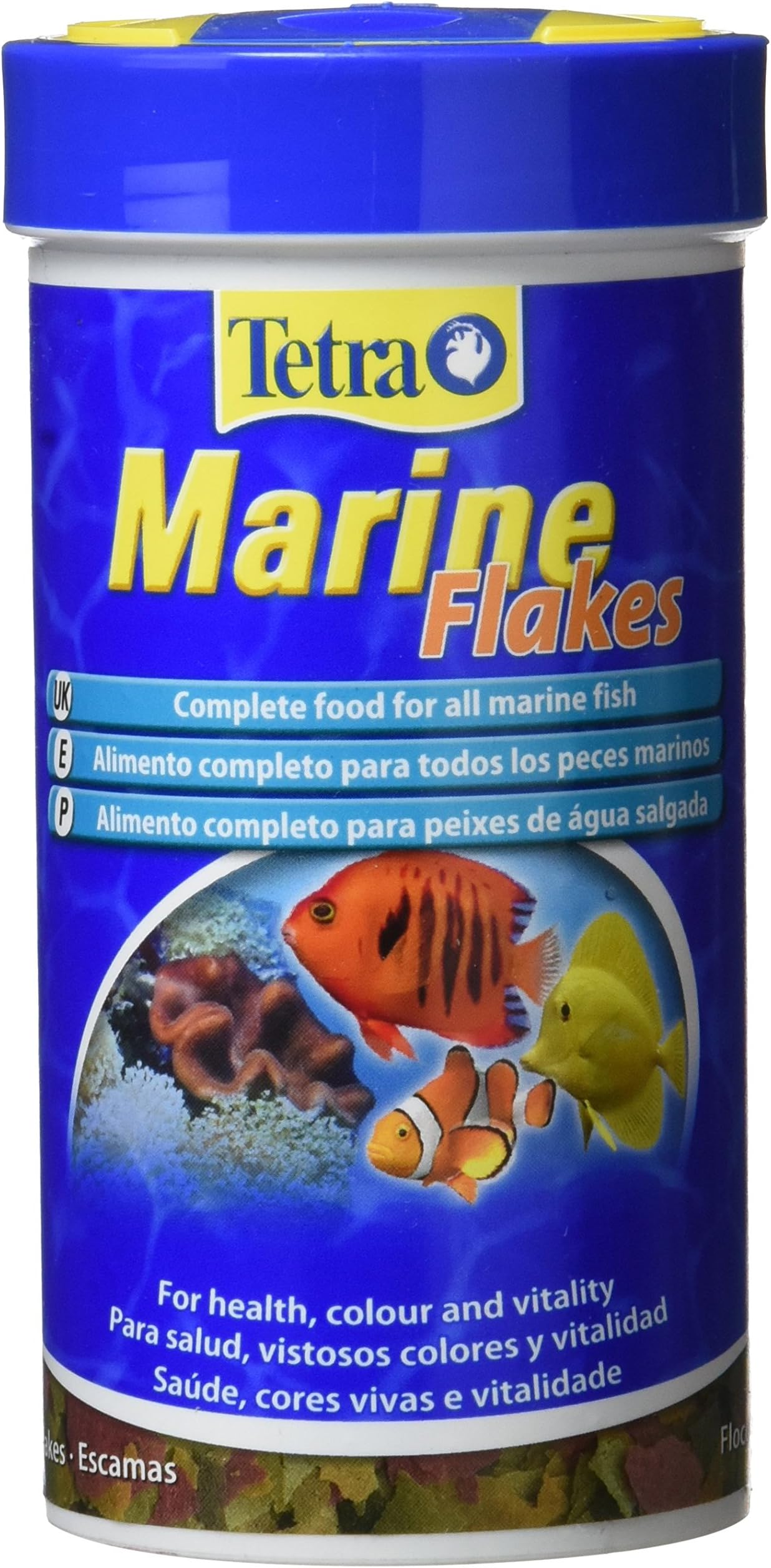 Tetra Marine Fish Food Flakes, Complete Fish Food for All Marine Fish, 250 ml
