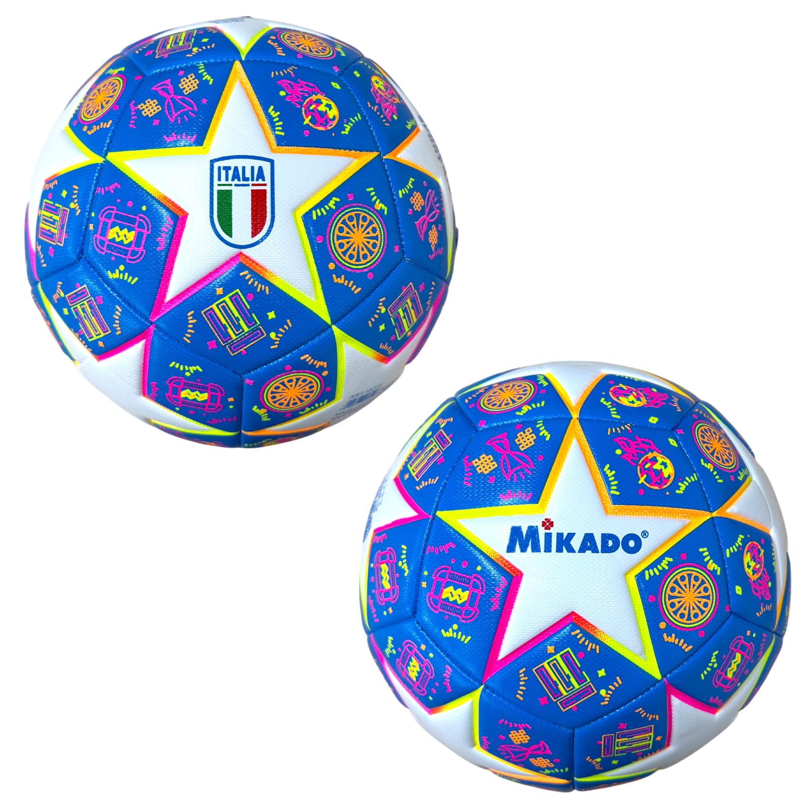 Palla da Calcio da Adulto Ragazzo - Palloni da Calcio Allenamento per Tempo Libero - Pallone Italia Grande Misura 5 - Palla per Bambino - Soccer Ball - Idea Regalo Bambini Adulti