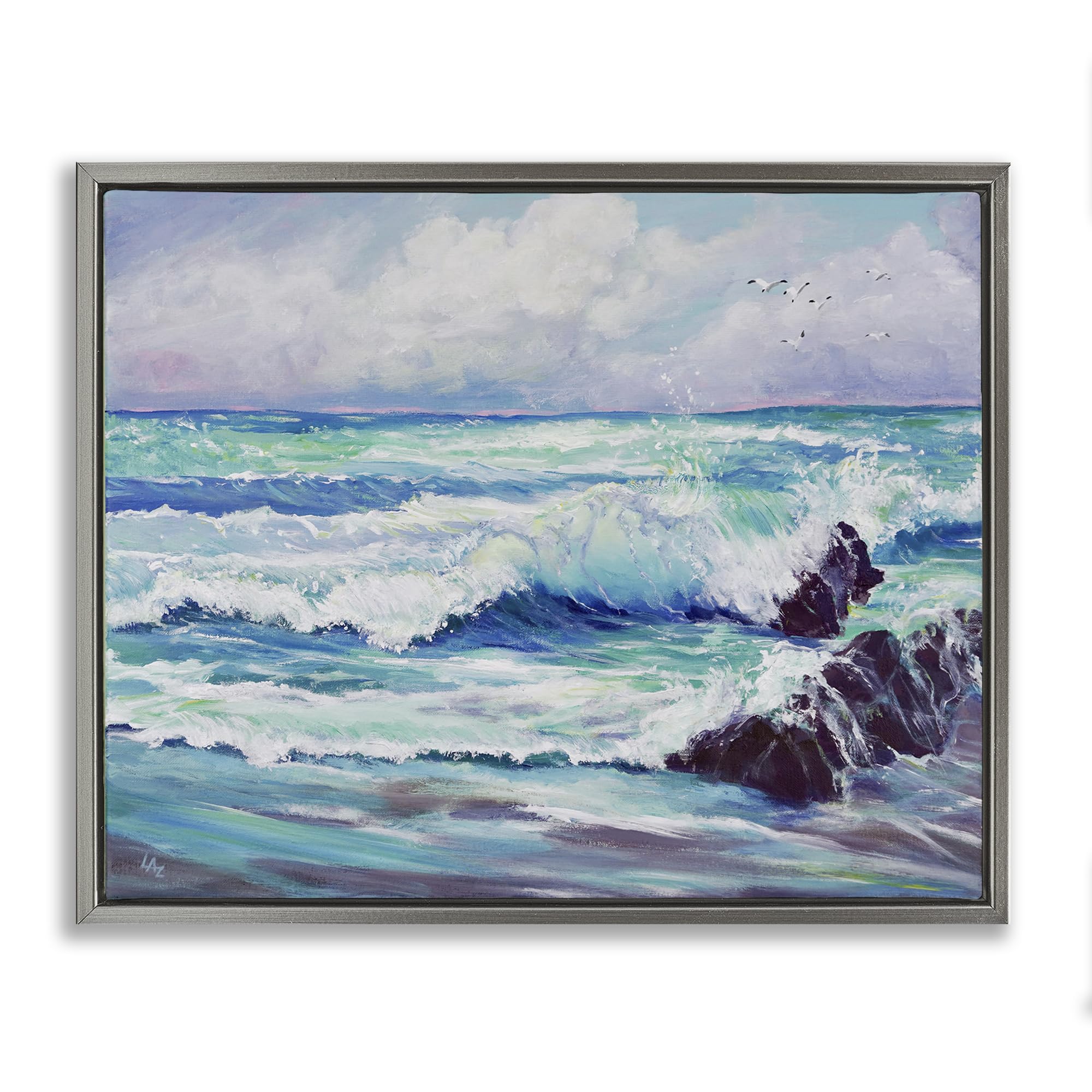 'Down By The Sea'| Floating Frame Canvas Art