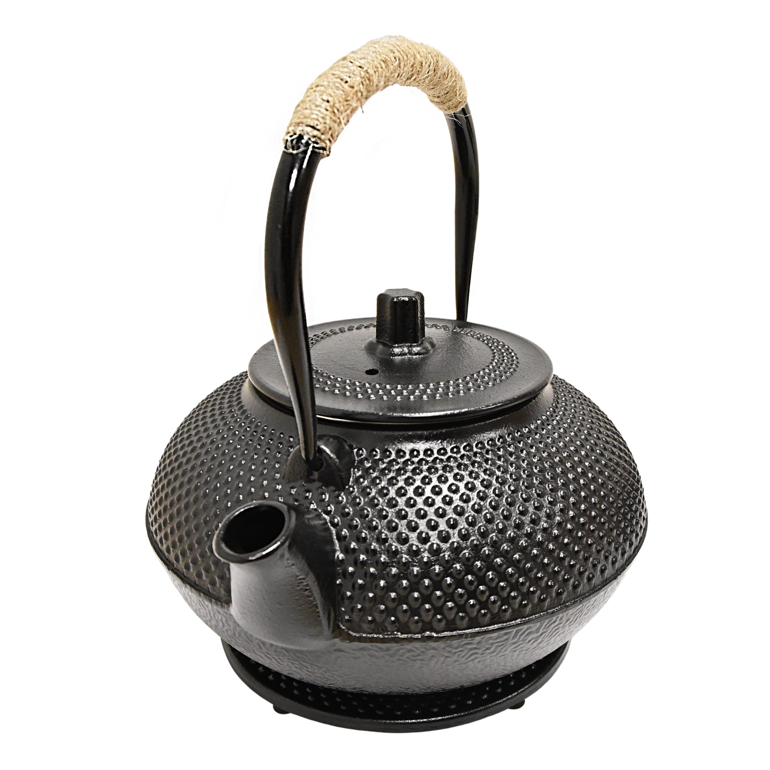 Tetera de hierro fundido 1,4 l negro AD.CON (Jarra y calentador DOTS)