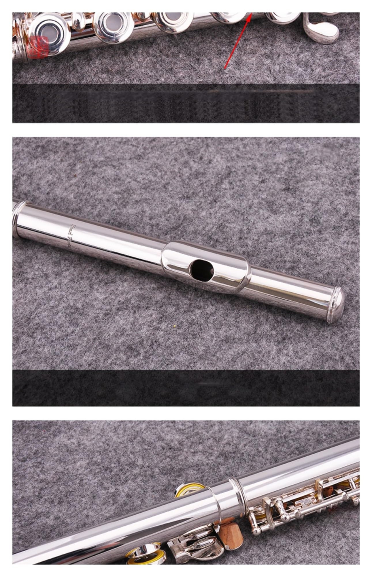 flauta de instrumento musical 17 hoyos abiertos B-Tail E-Key C-Tone Flauta Música corporal