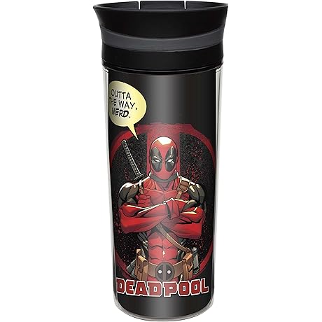 Zak Designs Marvel Comics Reusable Water Bottle Deadpool