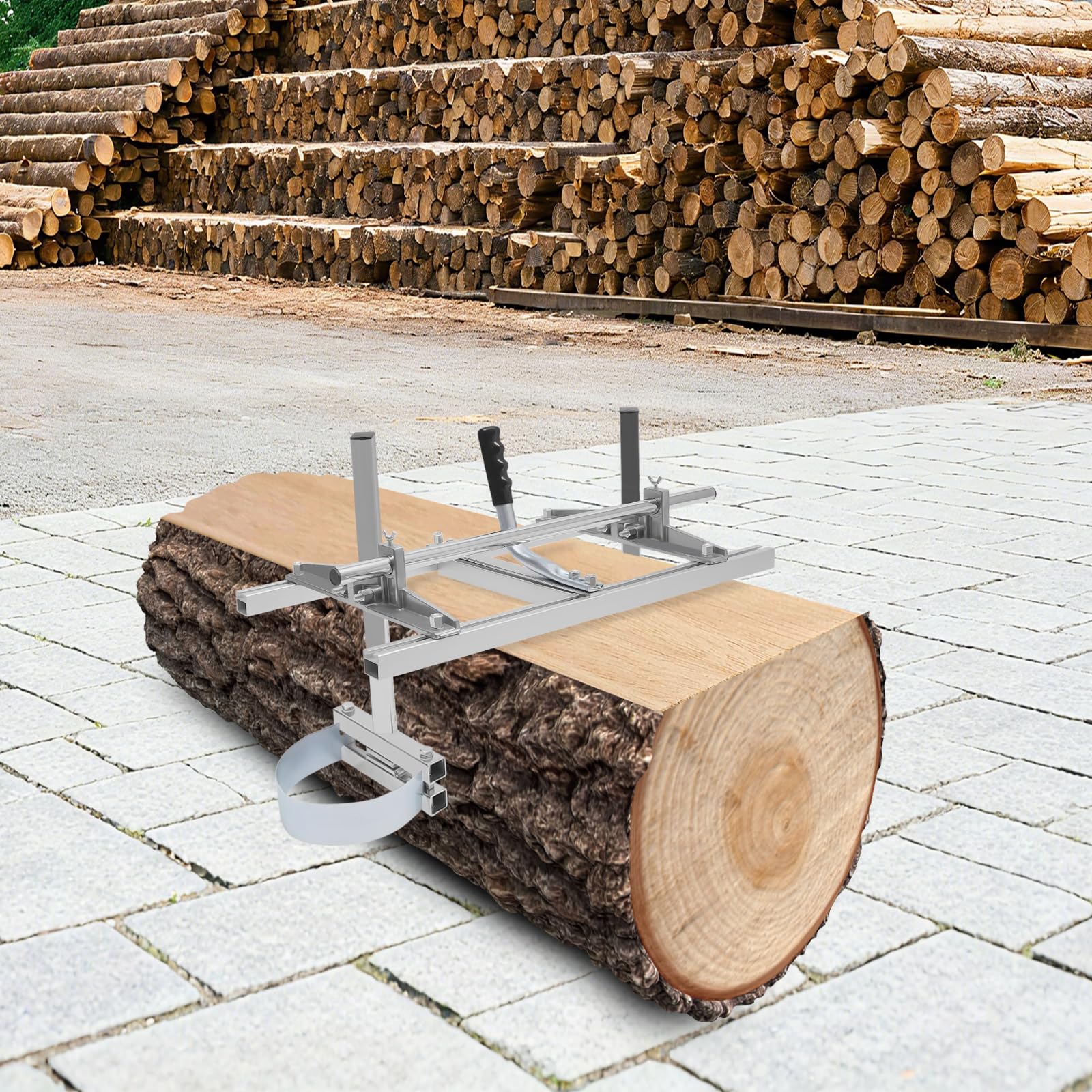Aserradero portátil de madera, 12,7 – 330 mm de grosor de corte, aleación de aluminio, para motosierra de 14 a 24 pulgadas, flexible para constructores, carpinteros