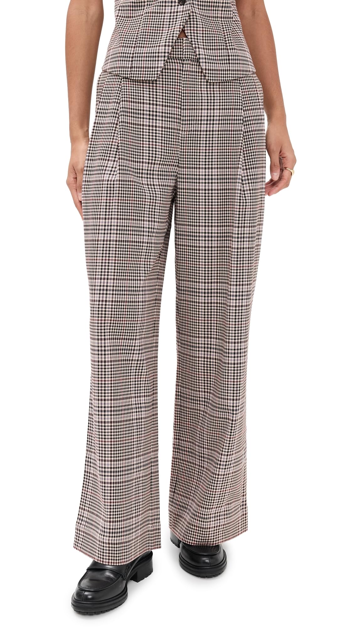 LE BOP Womens Reese Pleated Pants