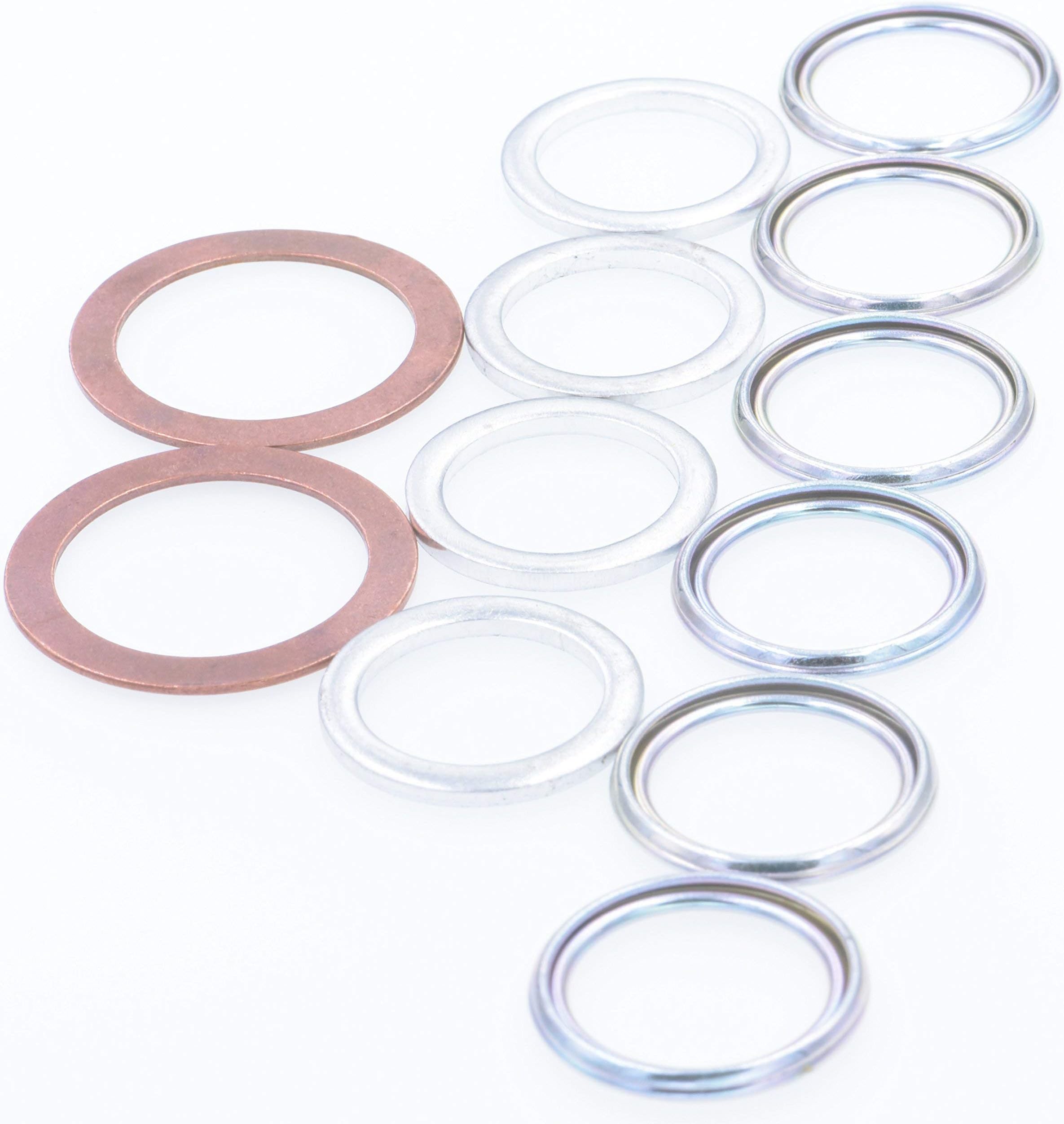 Rexka 20pcs Transmission Drain Plug Gasket Compatible with Toyota Lexus Truck 35178