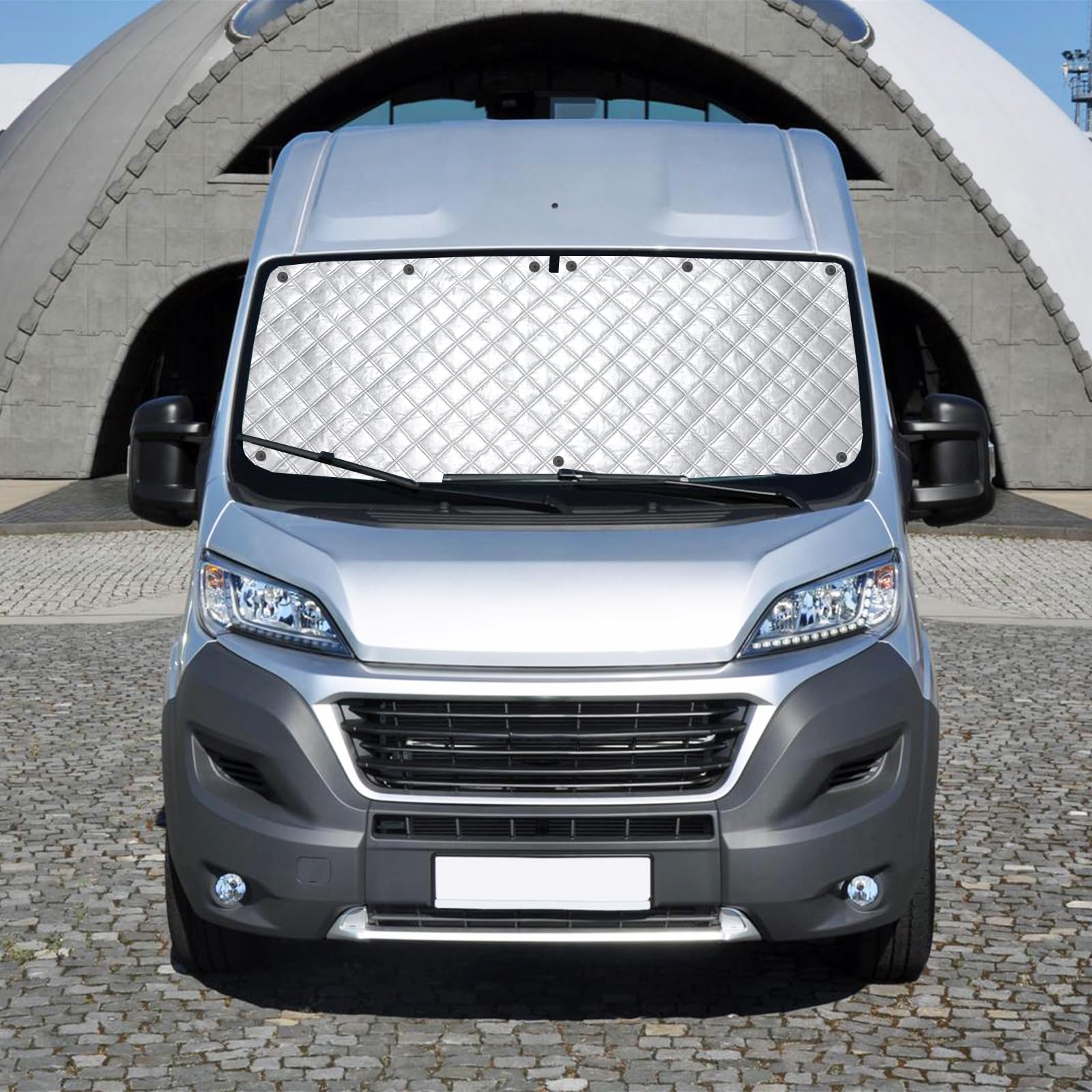 Parasole per Parabrezza, Parasole per Finestrino Interno termico Protezione per FIAT Ducato Copertura Parabrezza Auto Blocca Sole UV