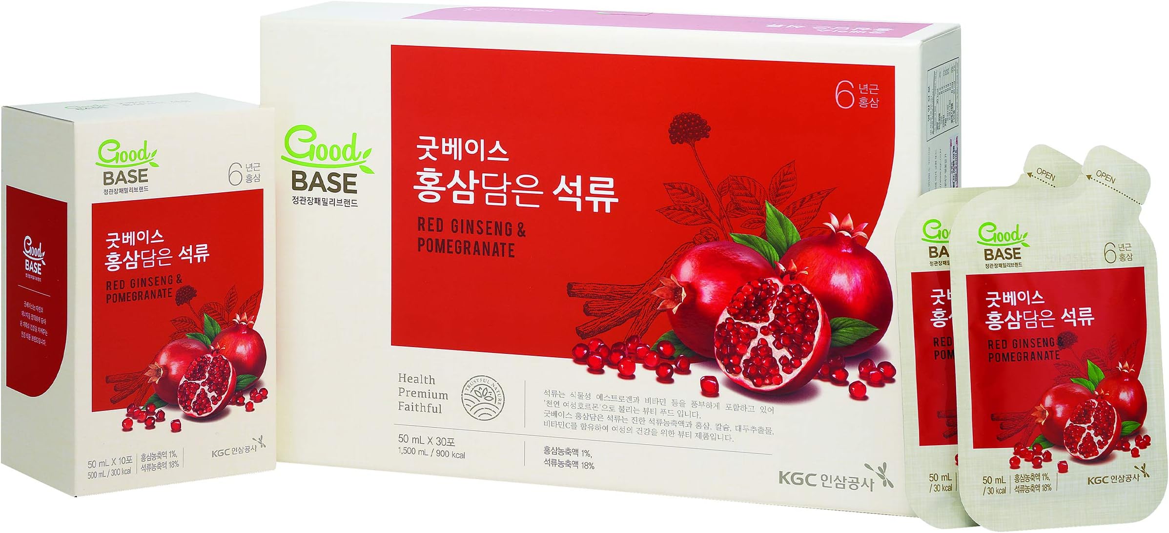 Cheong Kwan Jang Good Base Red Ginseng Pomegranate Healthy Drink (50 ml x 30 Pouch)