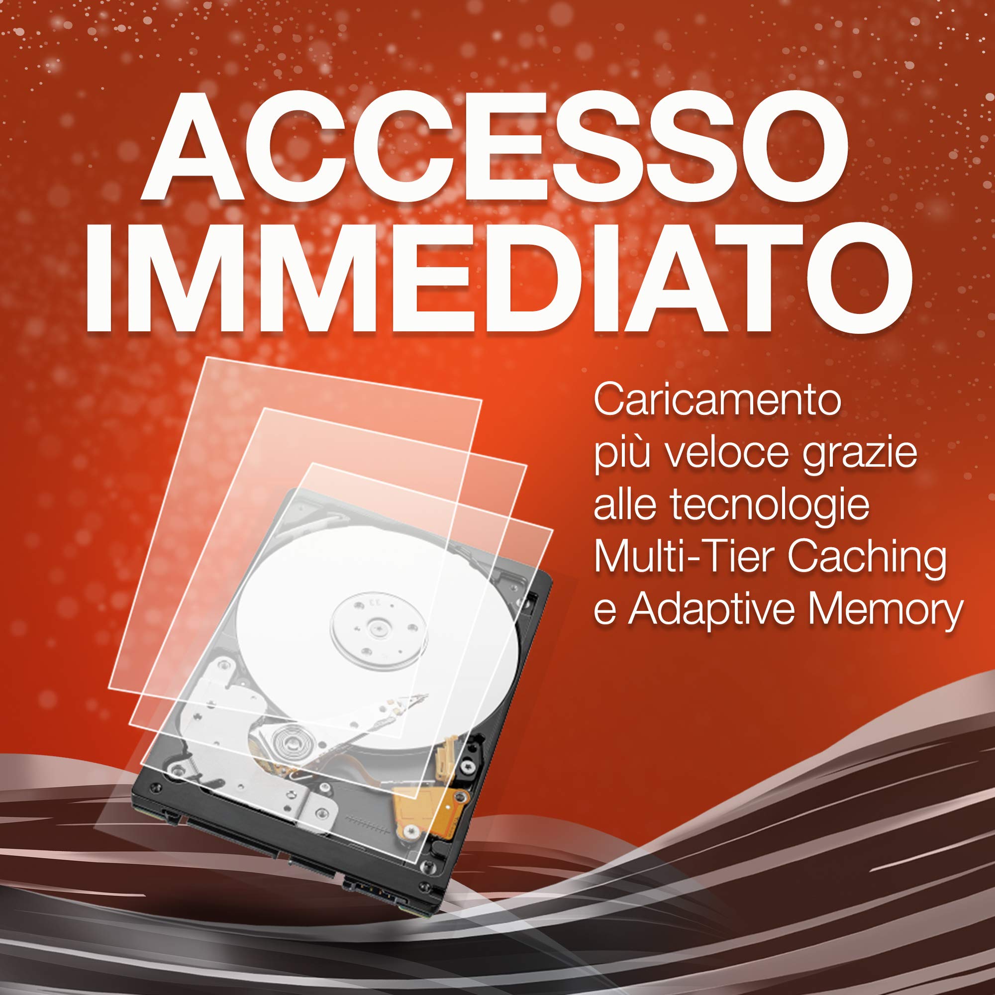 Seagate FireCuda, 2 TB, Unità ibrida SSD, Unità SATA da 6 GBit/s, 2,5", Accelerata Flash, 3 anni di servizi Rescue (ST2000LX001)