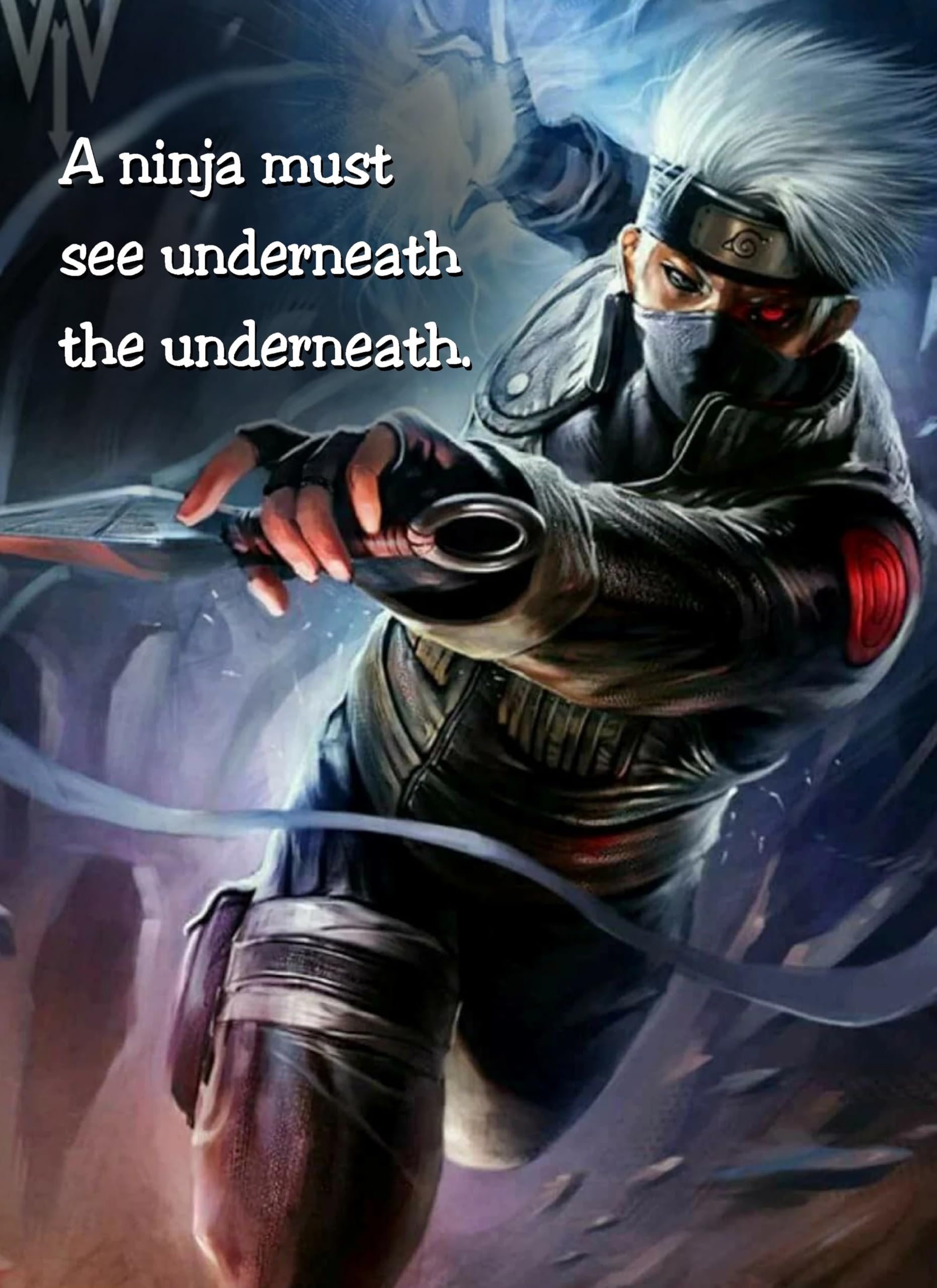 Kakashi Hatake Underneath the Underneath Quote Photo Frame – 9.25… – view 3