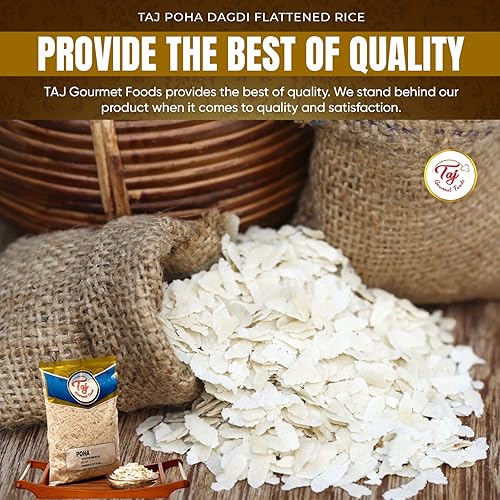 Miniatura 4 de TAJ Poha Dagdi Arroz aplanado, Powa Dagdi, Powa, 2 libras