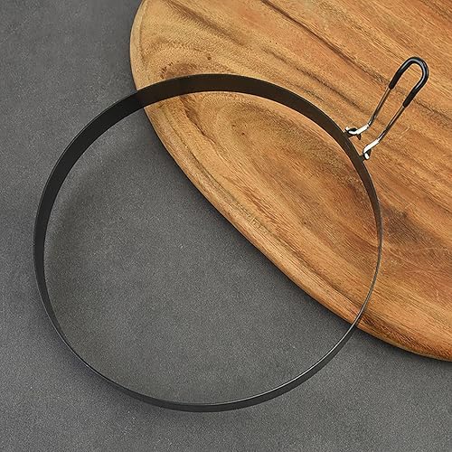Miniatura 2 de Paquete de 2 anillos para panqueques de 6 pulgadas para huevos de tortilla para freír huevos, antiadherentes, anillos redondos de acero inoxidable