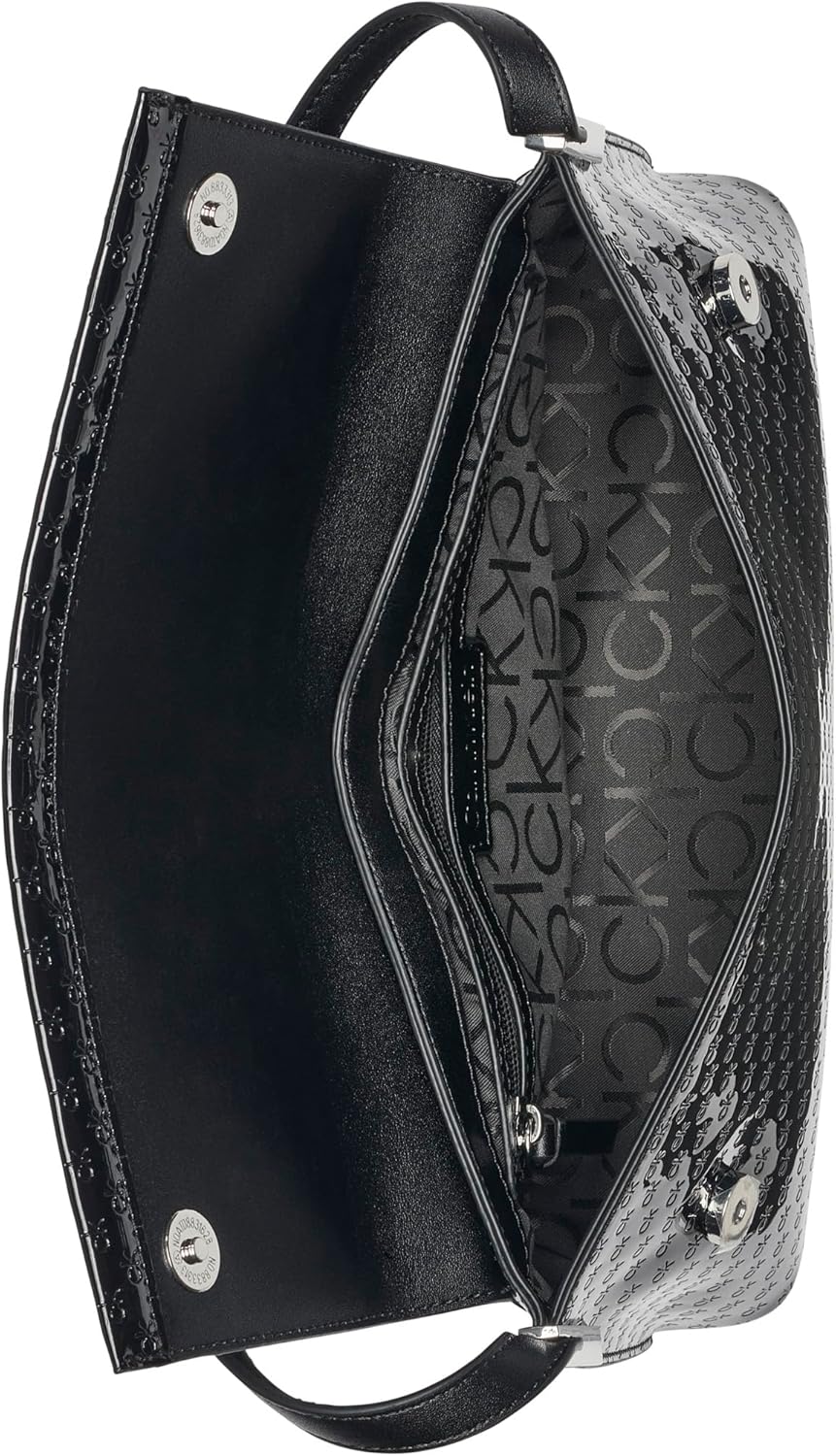 Calvin Klein womens Verne Flap Demi Shoulder Bag - Image 2