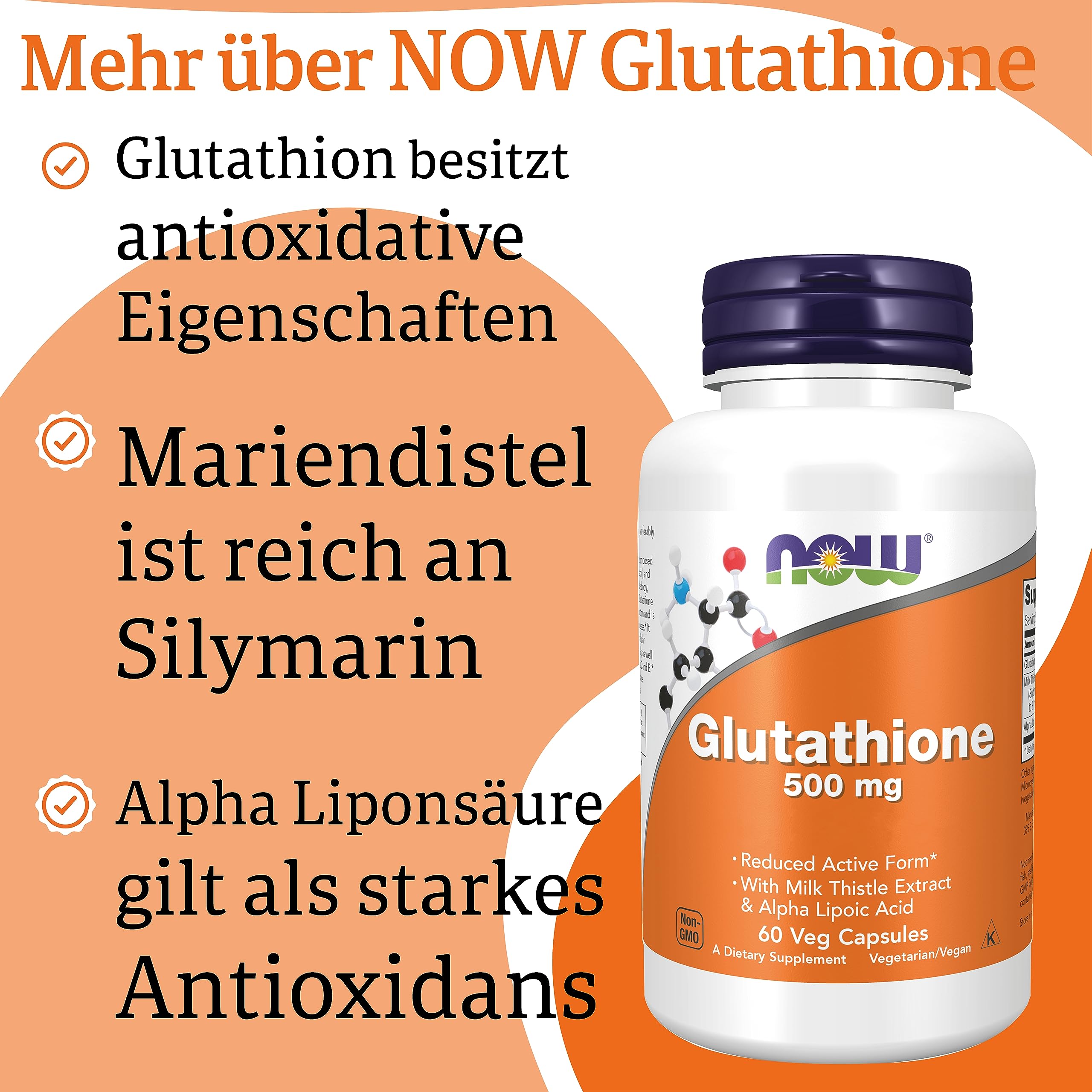 Now Foods, Glutathione, 500 mg, 60 Vegan Capsules, Laboratory Tested, High Dosage, Gluten Free, Soy Free, Vegetarian : Amazon.de: Health & Personal Care Now Foods, Glutathione, 500 mg, 60 Vegan Capsules, Laboratory Tested, High Dosage, Gluten Free, Soy Free, Vegetarian : Amazon.de: Health & Personal Care