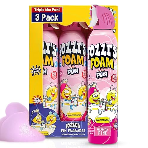 Miniatura 12 de FOZZI'S Jabón de espuma de baño mixto para niños (paquete de 3) – Divertido aerosol en aerosol – Jabón de burbujas blando para el tiempo de juego –