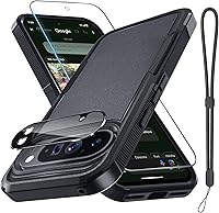 Vista 35 de RMOCR Funda para Google Pixel 8A, Cuerpo Completo Resistente Robusta a Prueba de Golpes Funda Protectora para Teléfono con Correa de Cordón