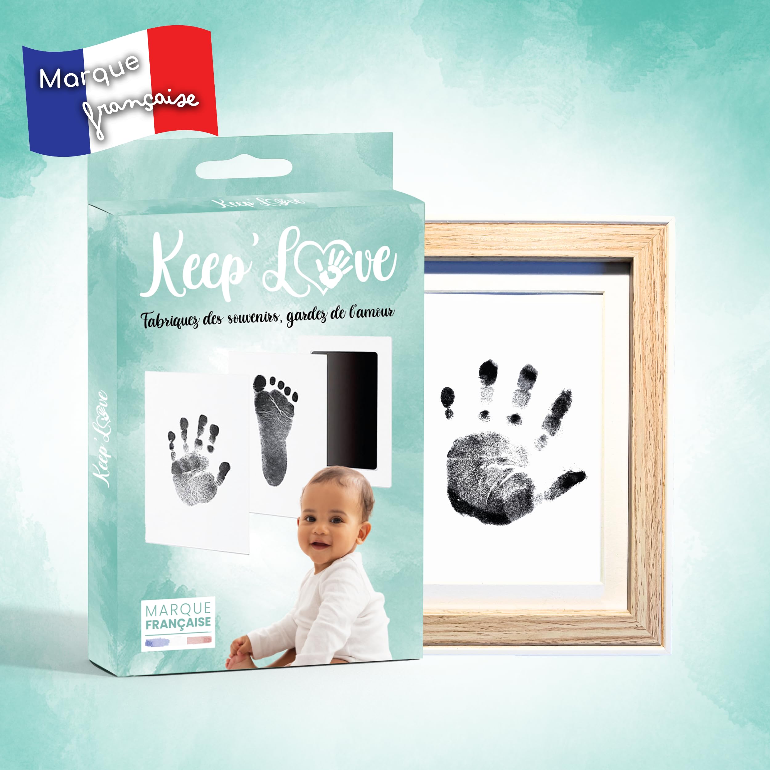 Coffrets Cadre Empreinte Bébé - Souvenir-naissance - Keep'Love